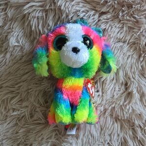 Ty Vibrant Rainbow Plush Toy LOLA Beanie Boos
